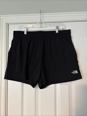 The North Face Women's Black Athletic Shorts with Logo